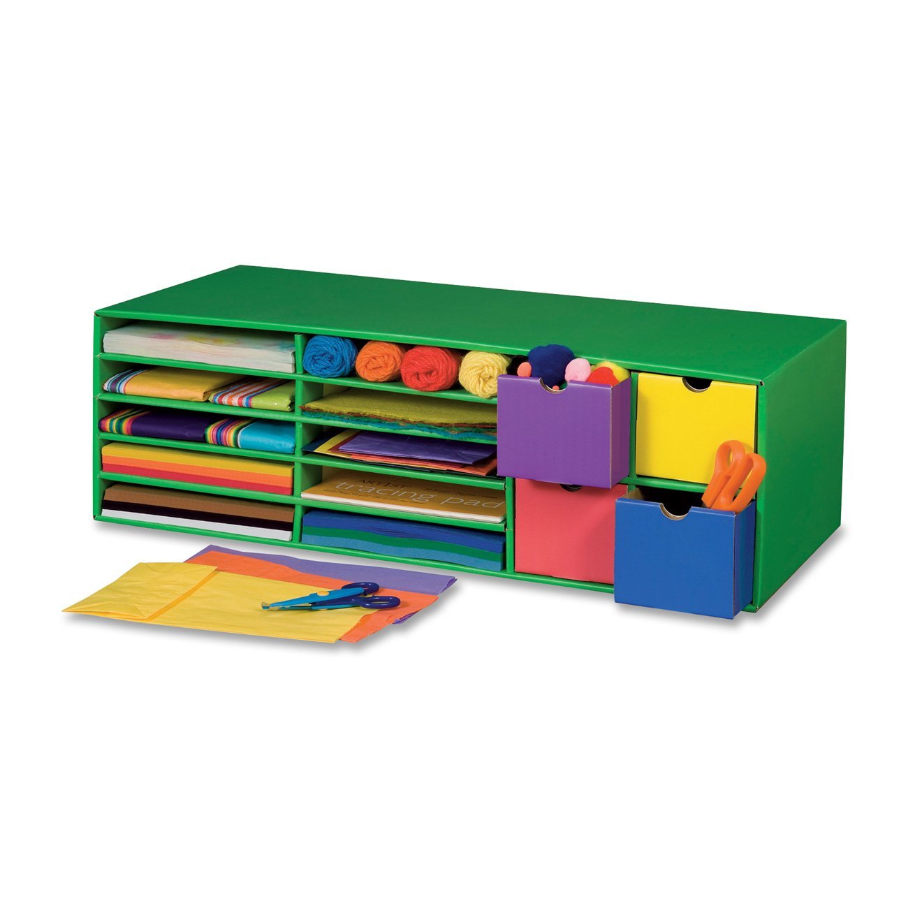 craft supplies organizer - great for a craftroom or classroom