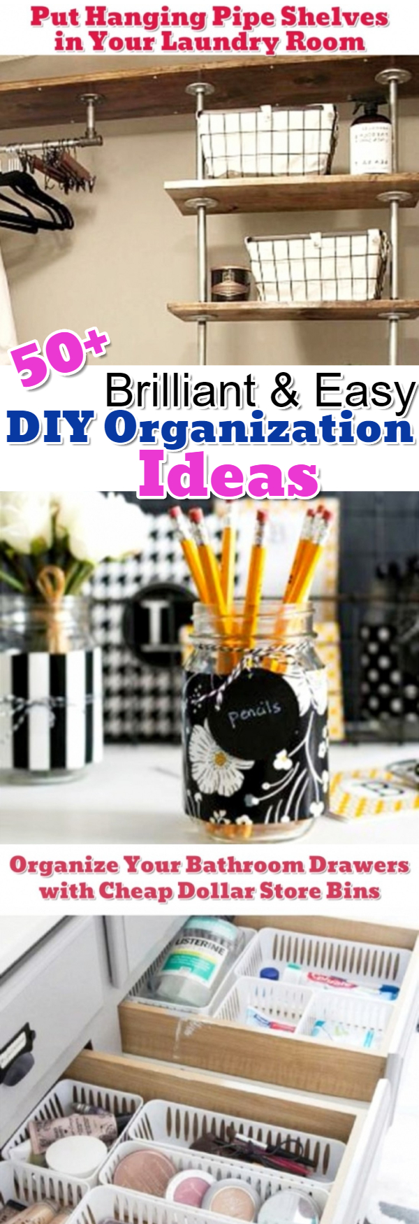 Some of the best getting organized help and DIY ideas I've seen on Pinterest Get organized! 