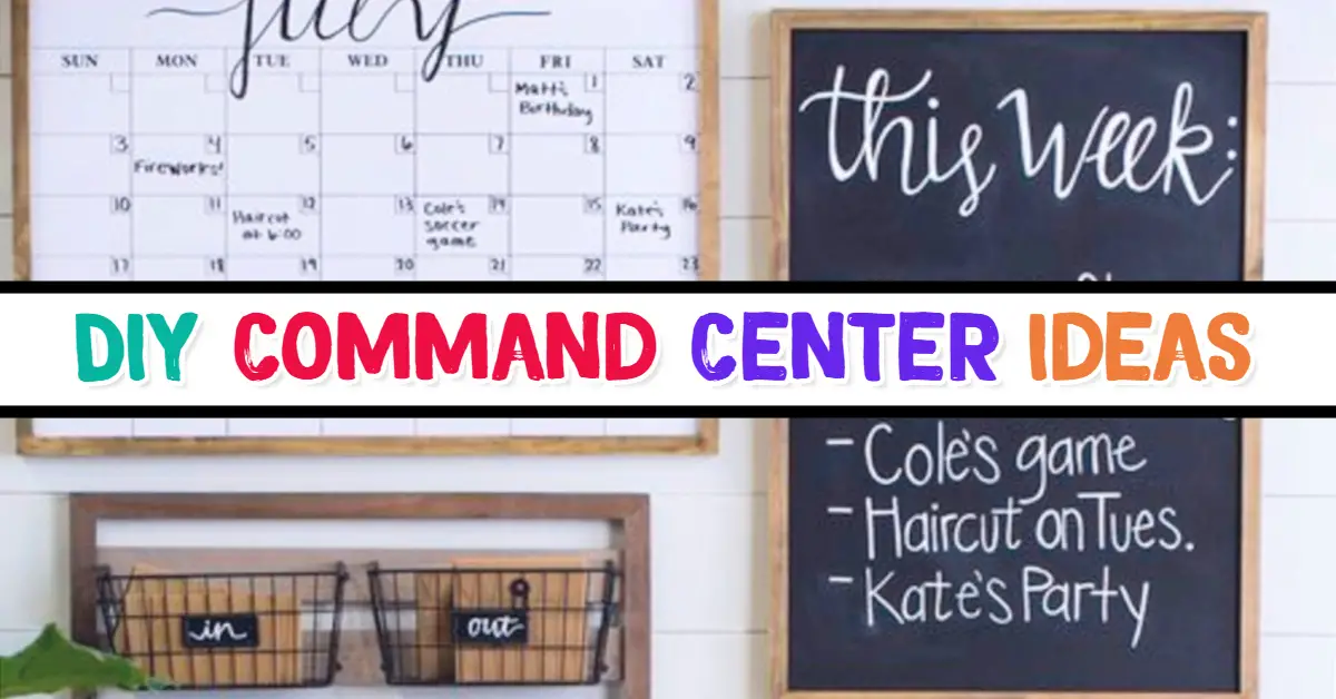 Command Center ideas - Easy DIY Family Command Center Ideas for Decluttering Your Life