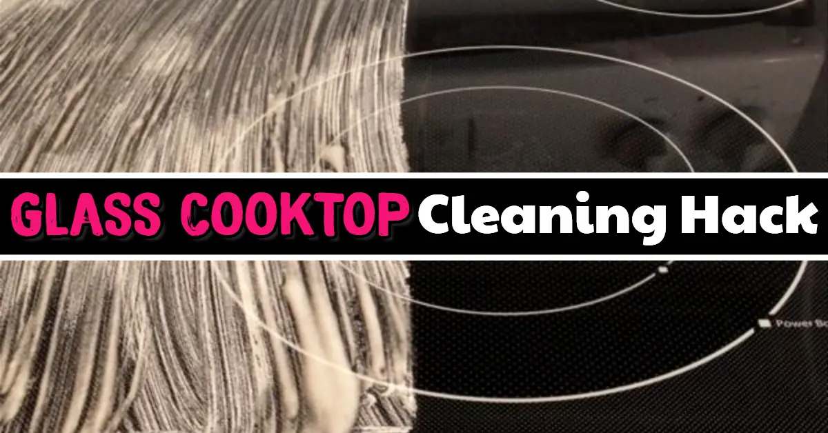 Clean Glasstop Stove the EASY Way - How to clean glass cooktop, black glass stove top tips and tricks (removes burnt on messes too!)