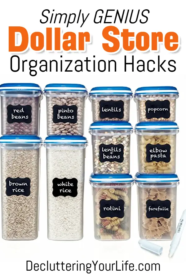 Dollar Store Organization Ideas and Budget Organizing Hacks • Dollar Store organizing on a budget! Dollar Tree organization ideas including bathroom organization ideas, closet organization ideas, drawer organization, closet hacks and more cheap ways to get organized at home on a budget