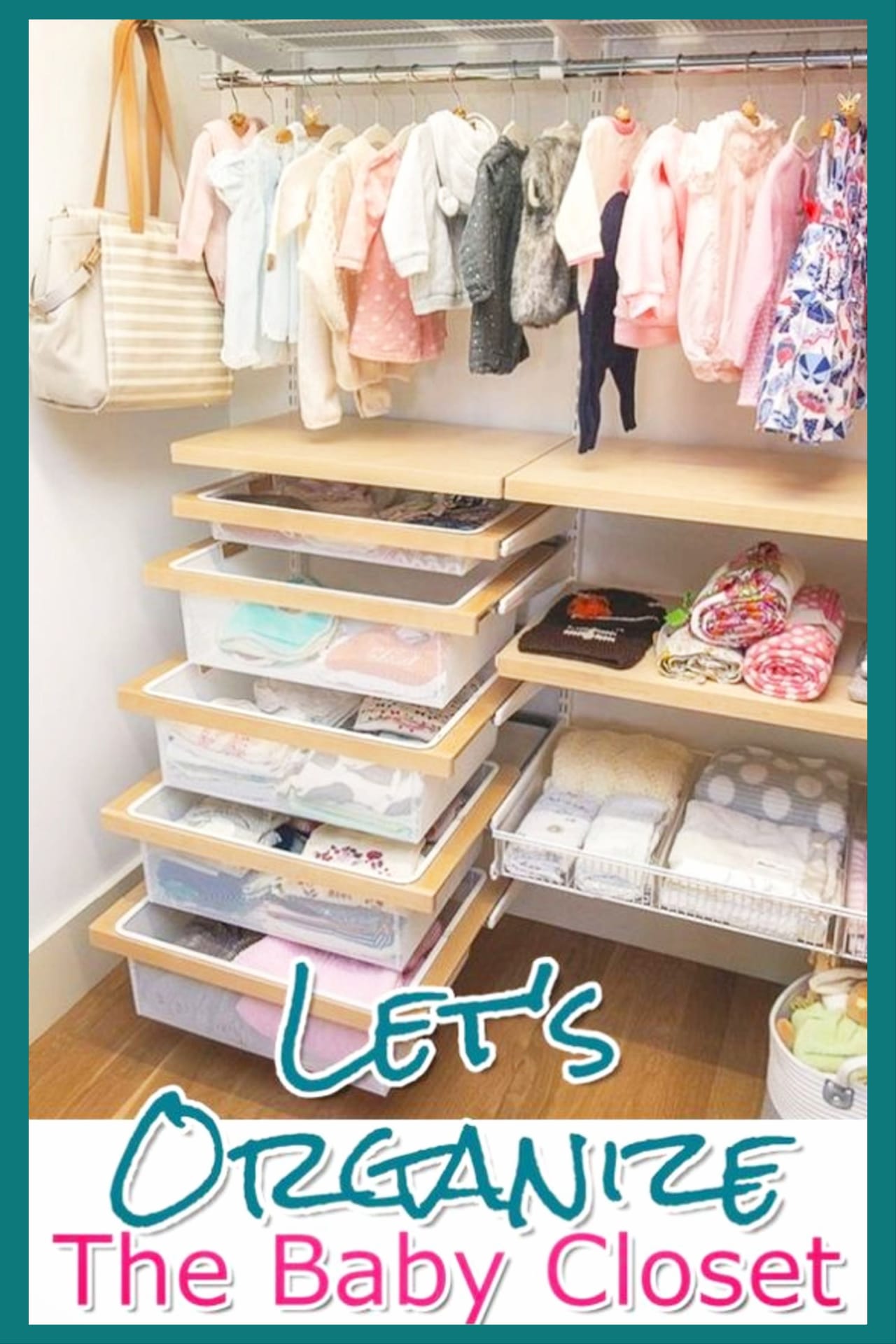 DIY organization ideas for the home - baby closet organization ideas - clever storage and organization ideas for the nursery closet