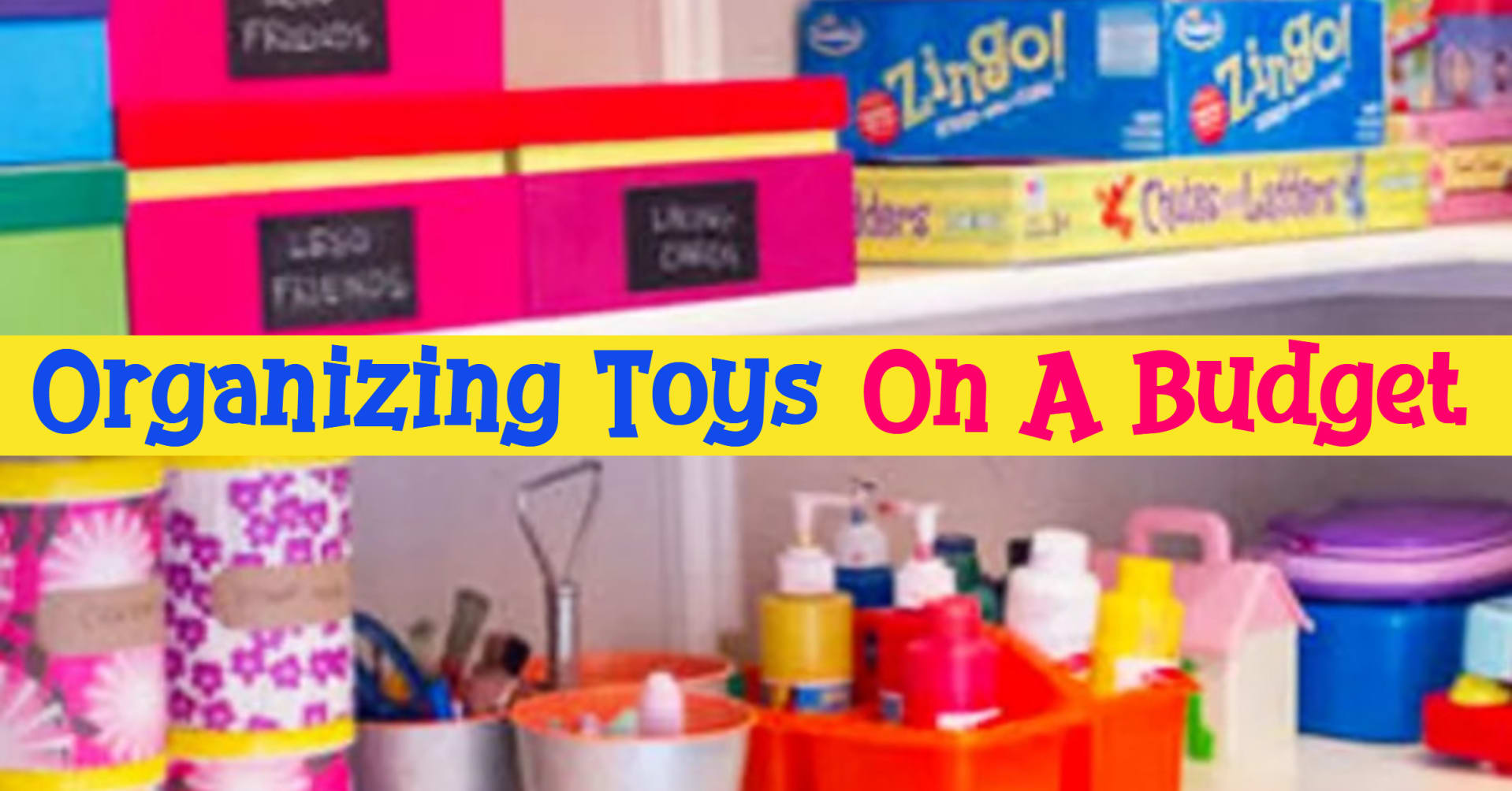 Organizing Toys - let's declutter and organize toys in the playroom, living room, bedroom, in your kids toy closet or their room even if you're on a budget with these cheap DIY Dollar Store toy storage ideas for small spaces. Organizing toys in kids rooms and other toys storage solutions for small spaces - organize kids toys, games, books, stuffed animals, action figures, hot wheels and legos with these home organization ideas and tips - this is how to organize toys and declutter toy clutter