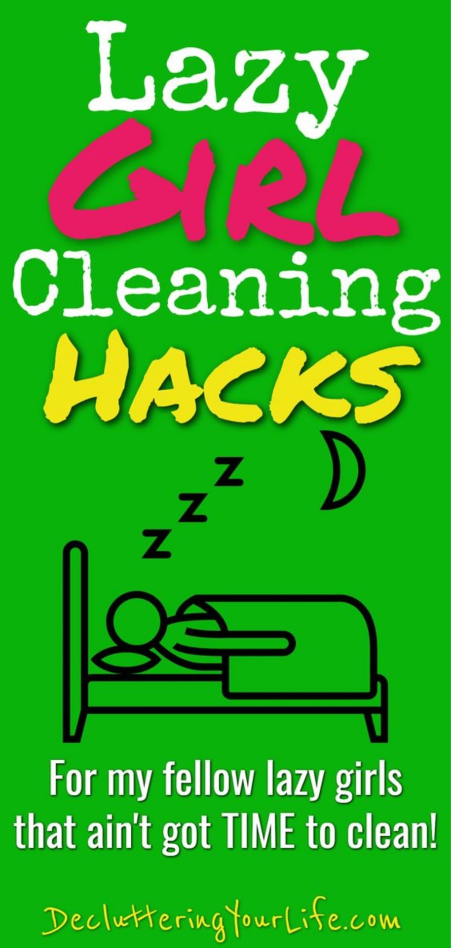 lazy girl cleaning hacks, tips and cheat sheets - useful cleaning life hacks for lazy people