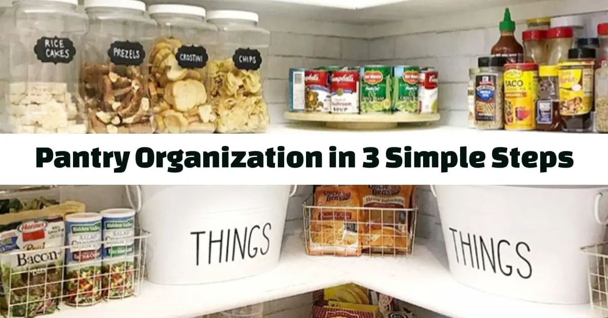 Pantry Organization Ideas - How To Organize Your Pantry In 3 Simple Steps from Decluttering Your Life
