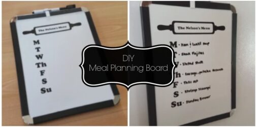 DIY Meal Planning Boards – Declutter and Organize What’s For Dinner