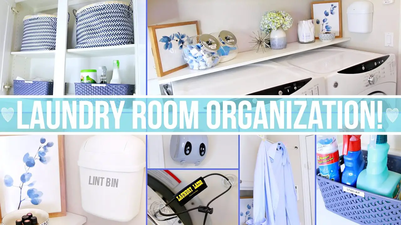 small laundry room organizing ideas, hacks and tips