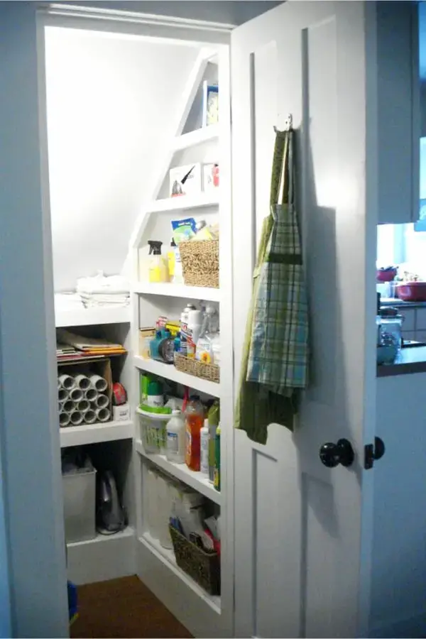 Under Stairs Storage Ideas, How To Build Pantry Shelves Under Stairs