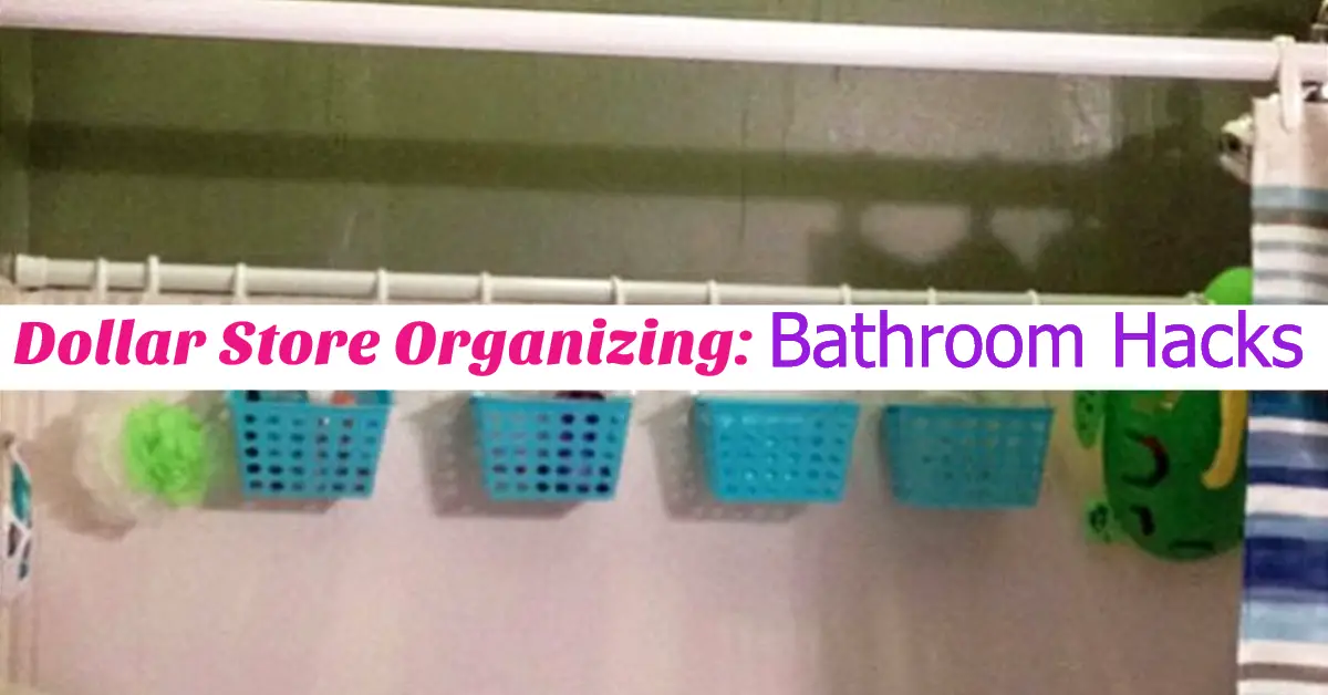 Dollar Store Organizing - Bathroom Organization Ideas On A Budget - Bathroom Organization Hacks & Cheap DIY Bathroom Storage Ideas using Dollar Stores organization stuff for under sink, make up, counter space, towels, shelves and more dollar store DIY organization life hacks to get bathroom organized at home