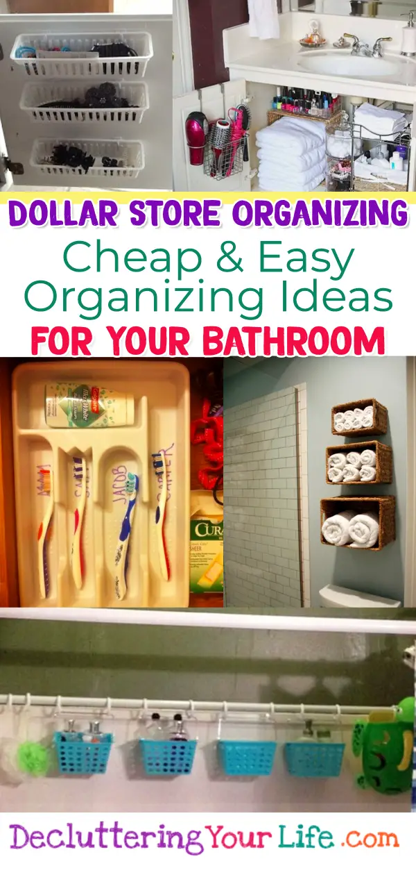 Dollar Tree Bathroom Storage Ideas For Small Cluttered Bathrooms