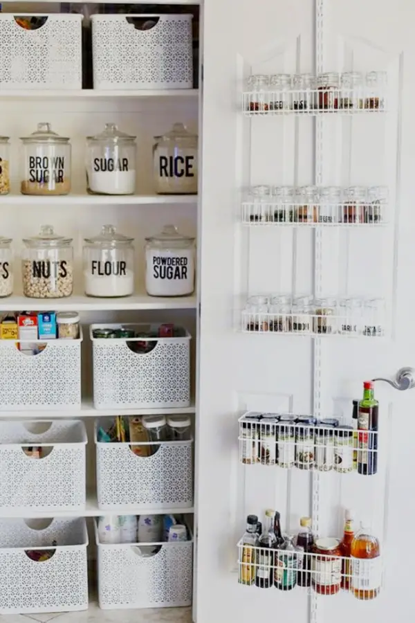 small apartment kitchen storage ideas - Use Baskets To Make More Storage Space