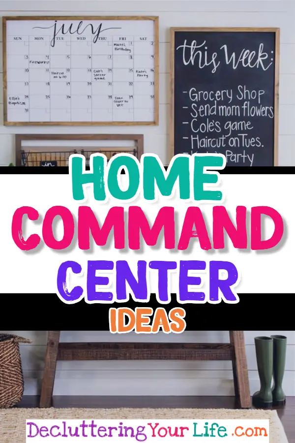 Home Command Center ideas - Easy DIY Home Command Center and Family organization Center Ideas for creating a home command center to organize family life