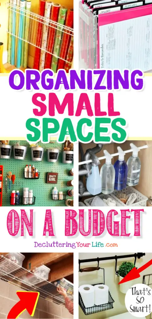 Organizing Small Spaces on a Budget-Cheap DIY Organization Ideas