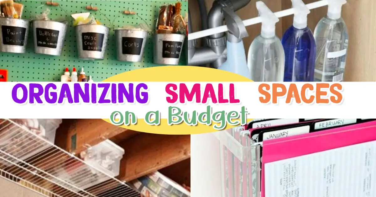 Organizing Small Spaces - Small Space Storage hacks on a Budget