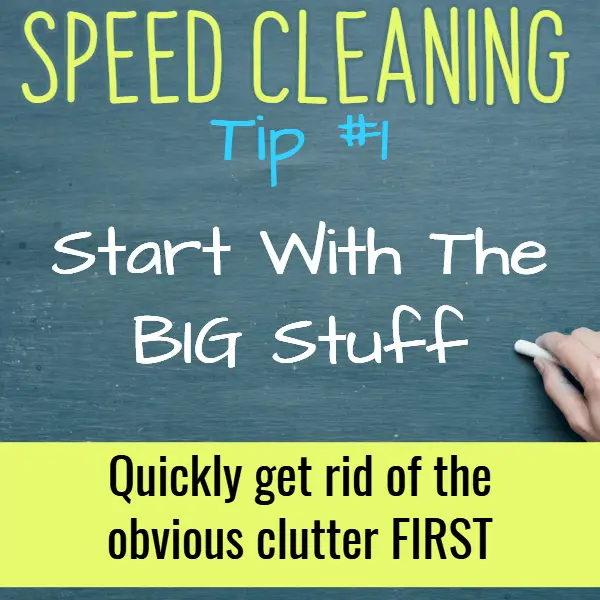 Where to START cleaning a messy house when you want the fastest way to clean your house. Try these speed cleaning tips and cleaning hacks.