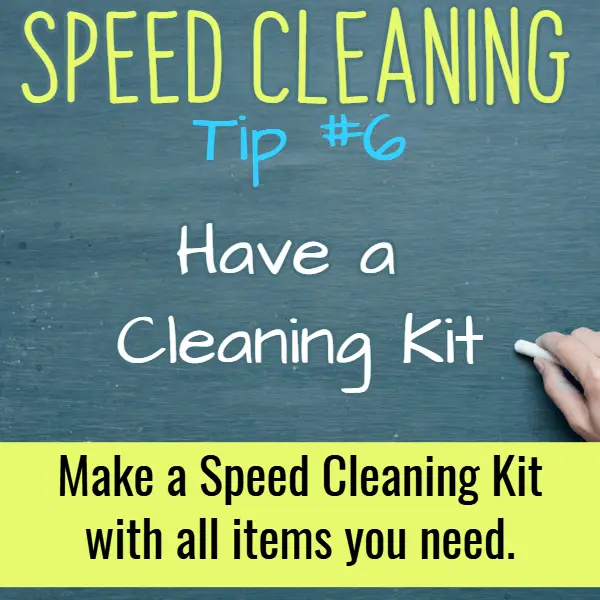 Speed cleaning tips - need to speed clean your house for company or guests - or just need to clean your messy house? Try these speed cleaning tips, checklist and speed cleaning hacks.