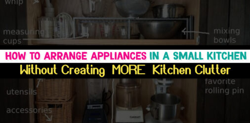 How To Arrange Appliances In Small Kitchens-Appliance Storage Ideas
