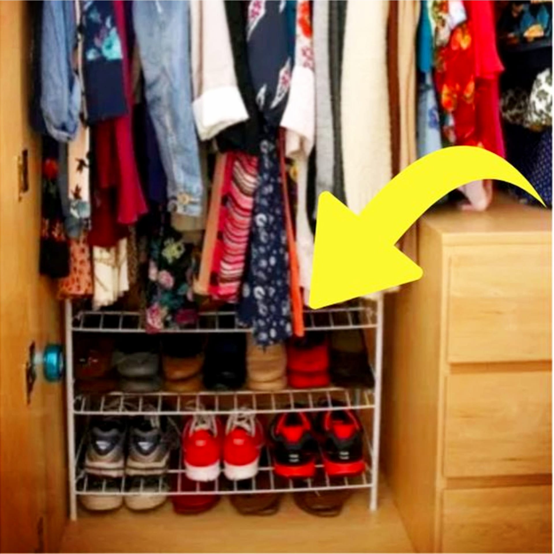 college dorm room organization ideas - dorm closet organization hacks to make more storage space