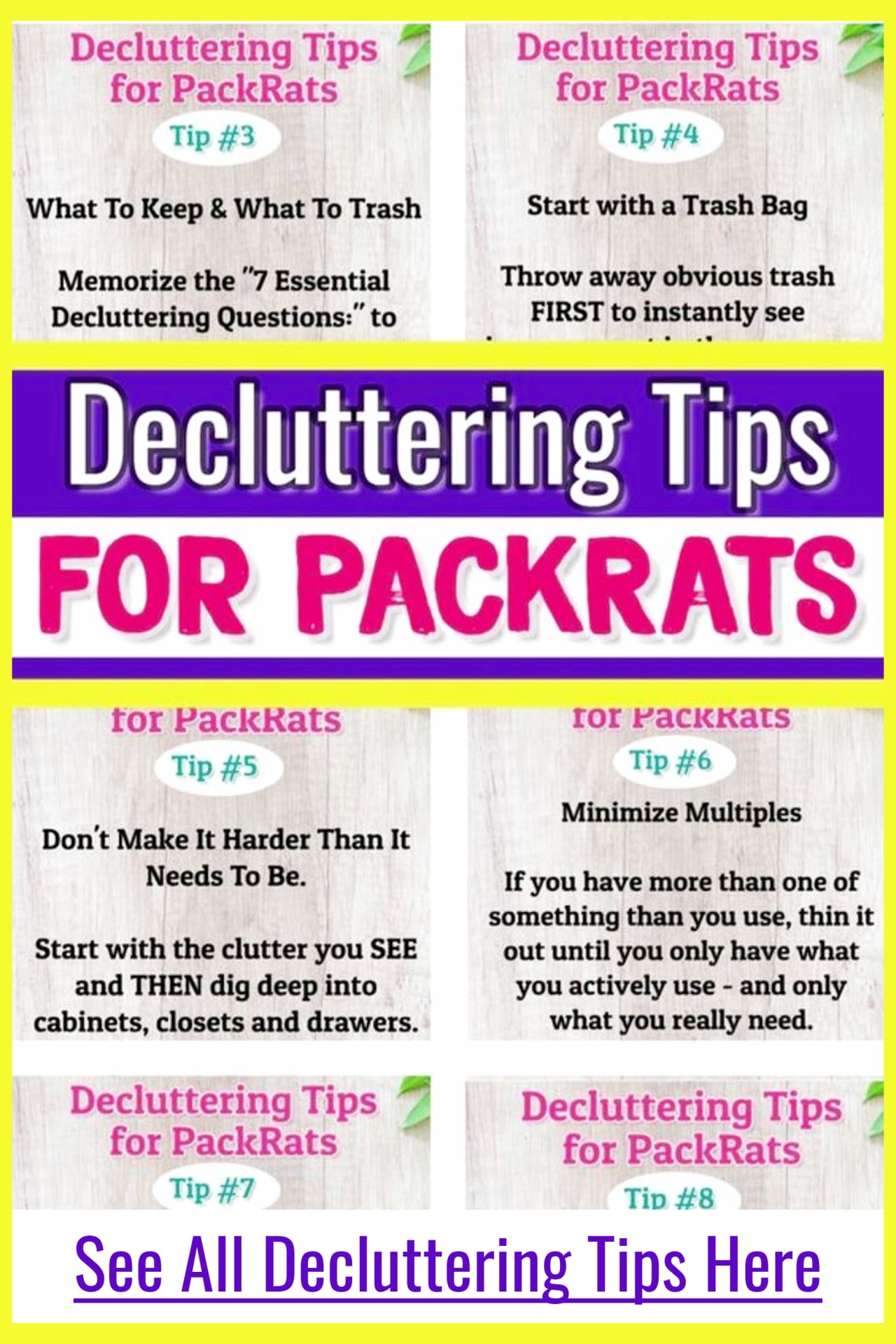 Decluttering tips and Organizing Ideas For The Home - Decluttering Ideas if you're feeling overwhelmed - where to start decluttering and organizing your messy house - decluttering step by step to declutter and organize without feeling overwhelmed