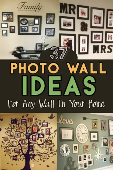 Photo Wall Ideas 37 Picture Gallery Layout For The Perfect Family Photograph Accent - Family Picture Gallery Wall Ideas