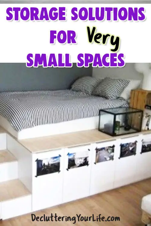 Clever DIY Storage Solutions For Very Small Spaces in Very Small Houses