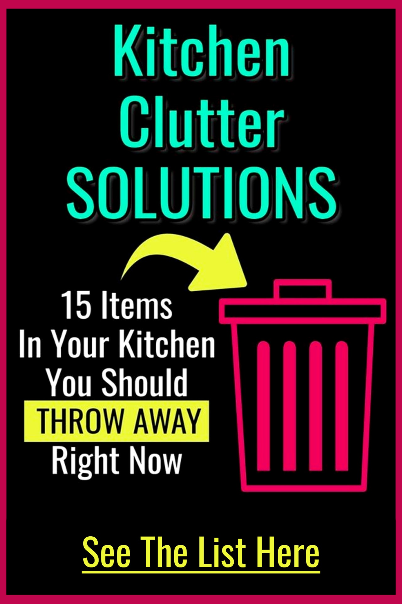Kitchen Clutter Control CHALLENGE - Declutter Challenge - this Clutter challenge will have your decluttering and organizing your home without feeling overwhelmed. Declutter cheat sheet for a declutter challenge to declutter your kitchen