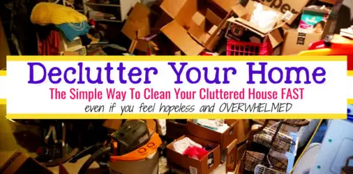 How To Clean an EXTREMELY Cluttered House-Signs of a Problem  - how to clean when you are DROWING in clutter...and too tired to deal with it...