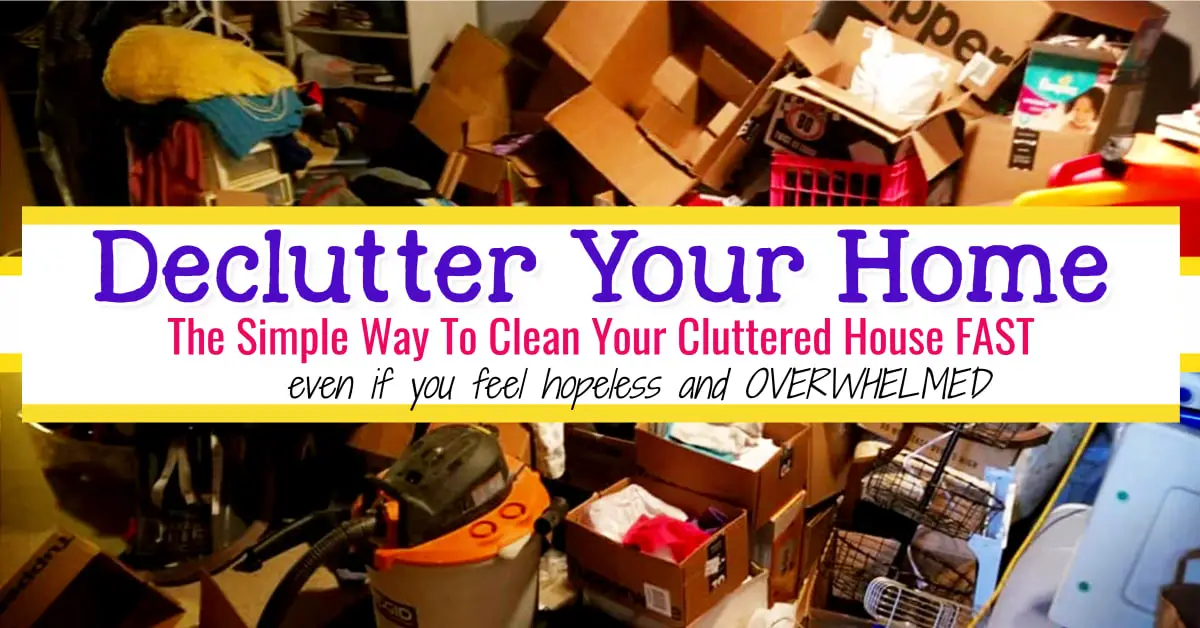 Declutter Your Home Plan Checklist Calendar and More For a Decluttering Challenge To Declutter Your Home
