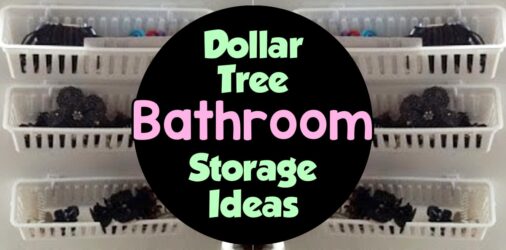 Dollar Tree Bathroom Storage Ideas For Small Cluttered Bathrooms  - cheap and easy $1 bathroom organization hacks with budget-friendly items from Dollar Tree...