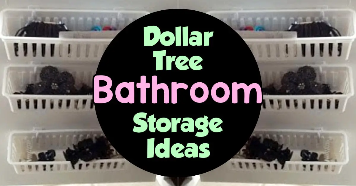Dollar Tree Bathroom Storage Ideas and More Small Bathroom Organization Ideas on a Budget