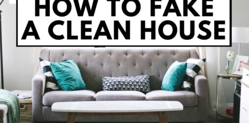 How To Fake Clean a Messy House FAST Step By Step  - your house is a disaster and people are coming - here's how to quickly "fake" a clean house in 30 minutes... or less... in 5 simple steps