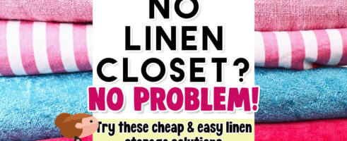 Linen Storage Ideas-No Linen Closet? No Problem! Solutions