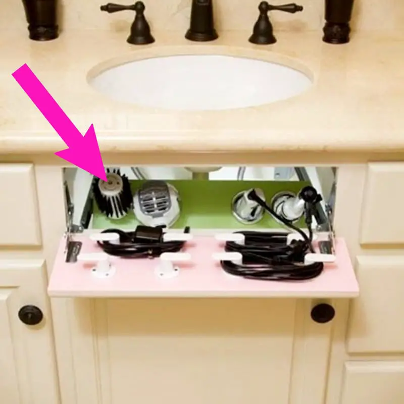 Bathroom storage ideas - space saving cabinet hack