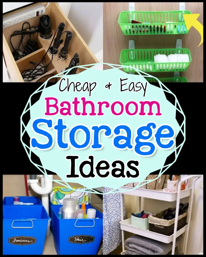 Small bathroom storage ideas for very small bathrooms with no counter space or or no storage space at all