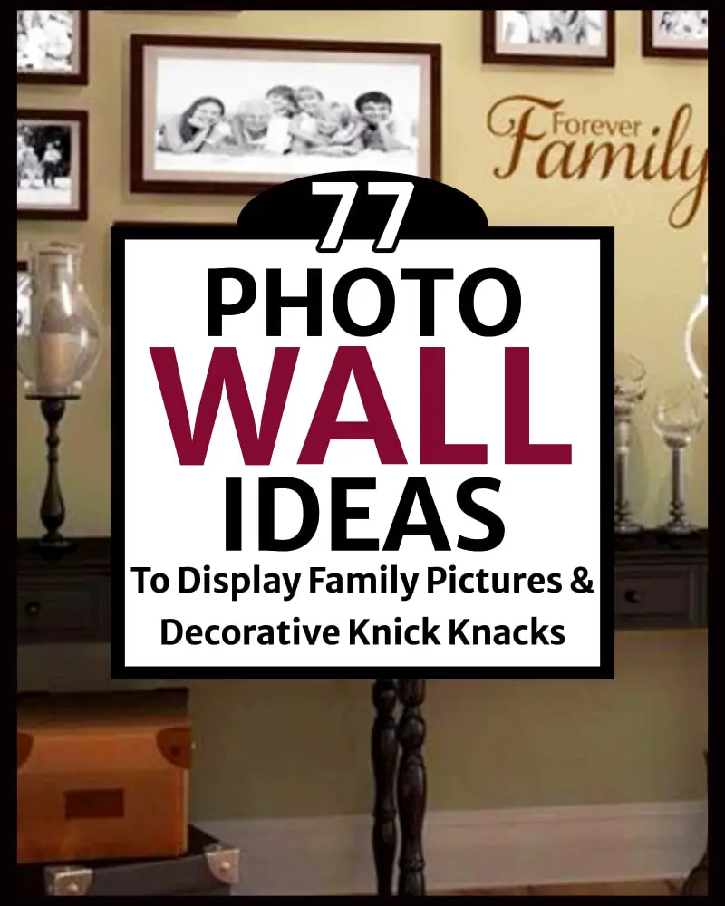Photo wall ideas, Family Picture Wall Ideas, Gallery Wall Layouts and Designs for your living room, staircase stairway or hallway - decorative knick knack wall ideas