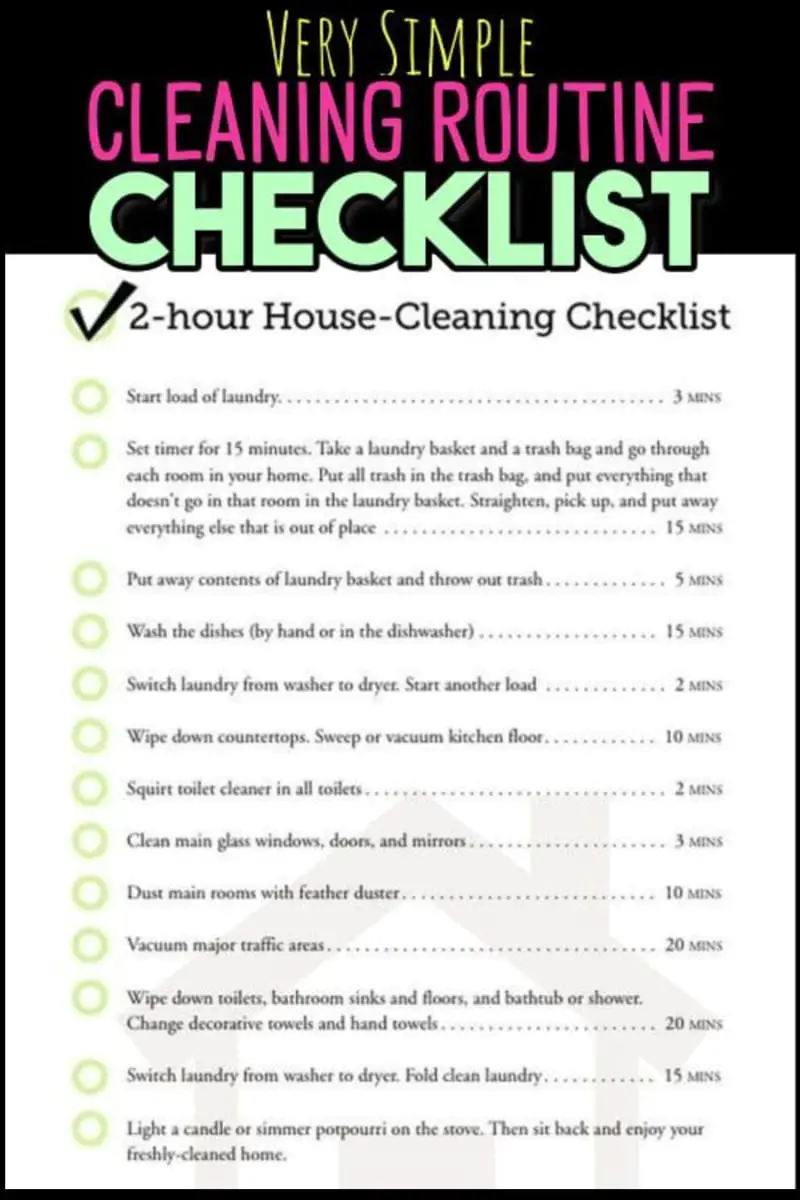 realistic cleaning schedules for a cluttered messy house