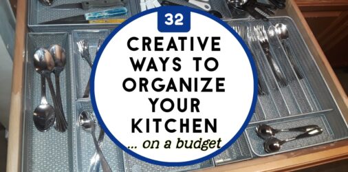 Kitchen Organization on a Budget-Cheap DIY Ideas That Work  -Creative ways to organize your kitchen on a tight budget-these simple & cheap kitchen organization ideas are perfect for even VERY small kitchens...