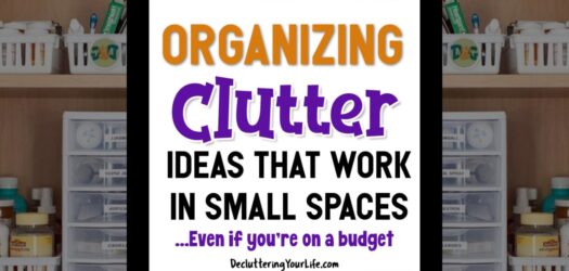 Organizing Clutter Ideas That Work Well In Small Spaces  - in this month's Organizing Newsletter for our Decluttering Club, let's talk about organizing clutter in ALL your small spaces...