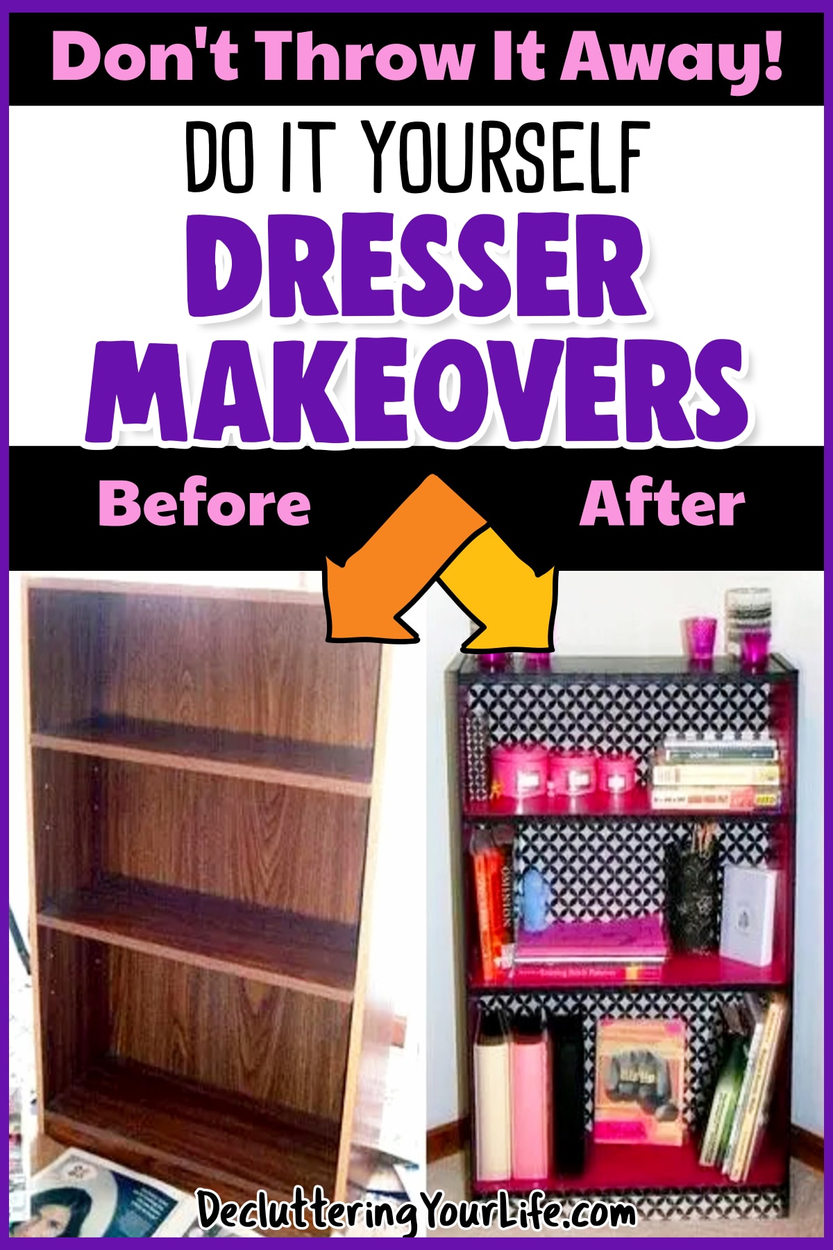 Do It Yourself DIY Dresser Makeover Ideas