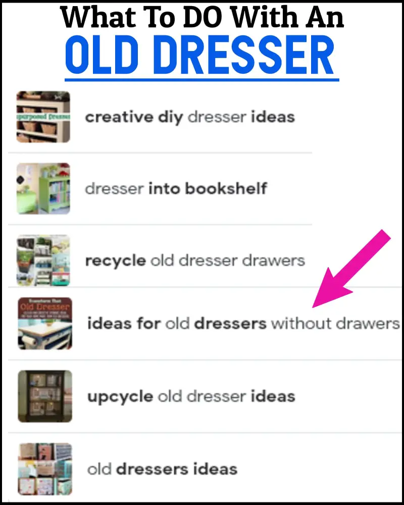 Old Dressers Makeovers - What To DO with an Old Dresser - From a traditional dresser makeover to dresser restoration ideas these old dresser makeover ideas are beautiful before and after repurposed furniture ideas for dressers without drawers or missing drawers