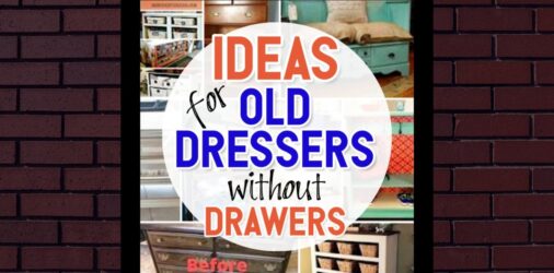 Ideas For Old Dressers WITHOUT Drawers and Upcycled Chests  - gorgeous DIY upcycled chest of drawers and dressers without drawers or missing them...