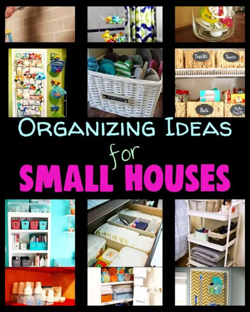 Organizing clutter ideas for small spaces in small houses that work!