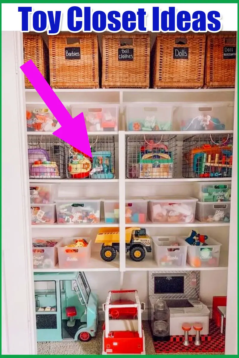 Toy Closet Organization Ideas For the Playroom Toy Closet - Toy Storage Ideas on a Budget