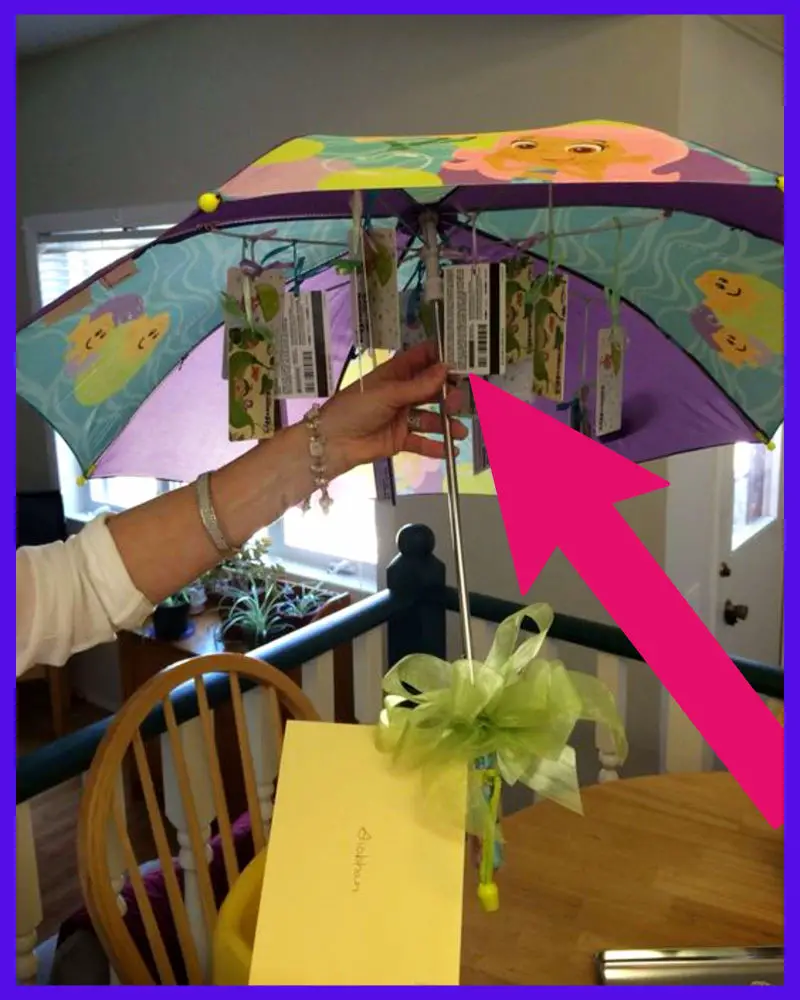 Scratch Offs Lottery Ticket Gift ideas - creative way to give scratch off tickets - unique umbrella shower gift